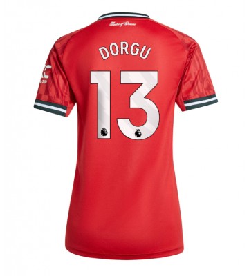 Manchester United Patrick Dorgu #13 Replica Home Stadium Shirt for Women 2025-26 Short Sleeve